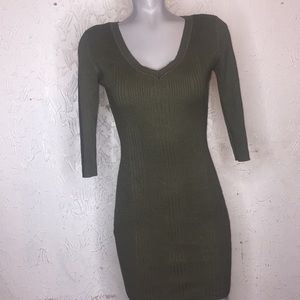 Olive green dress